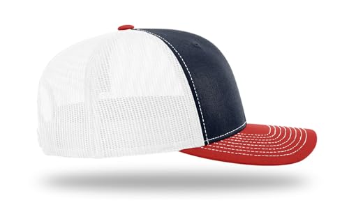 Image of Richardson 112 Trucker Hat - Premium Blank Baseball Cap, Adjustable Snapback Hat - Structured Six Panel Richardson Blank Hats