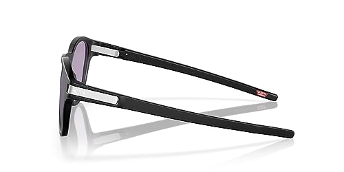 Oakley Sunglasses for Men - OO9349 Latch Low-Bridge Fit Round Sunglasses PRIZM Lenses - Matte Black/PRIZM Slate - Size 53 - image 3