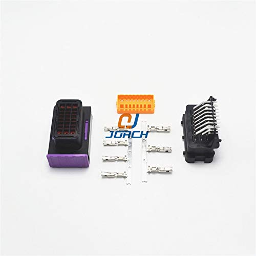 Davitu 5 Set FCI ECU Connector 24 Pin 24 Way Male And Female automotive Housing Sealed Connectors Plug Socket 211PC249S8005 - (Package: 10 sets)