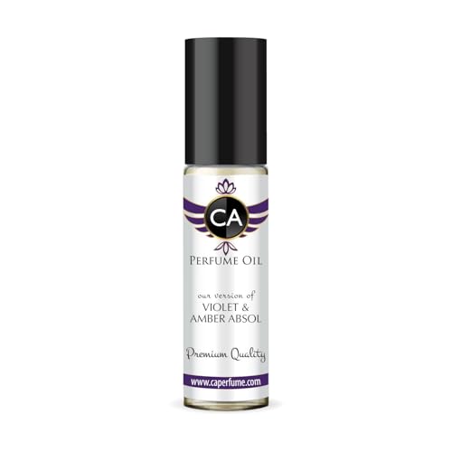 CA Perfume Impression of Violet &amp; Amber Absol Unisex Fragrance Oil Amber Floral Scent Long Lasting Perfumes for Women &amp; Men Travel Size TSA Ready Mini Parfum Body Oil Roll-on 0.33 Fl Oz 10ml