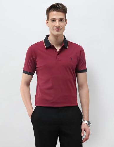 Image of U.s.Polo Association Men's Solid Slim fit Polo Shirt