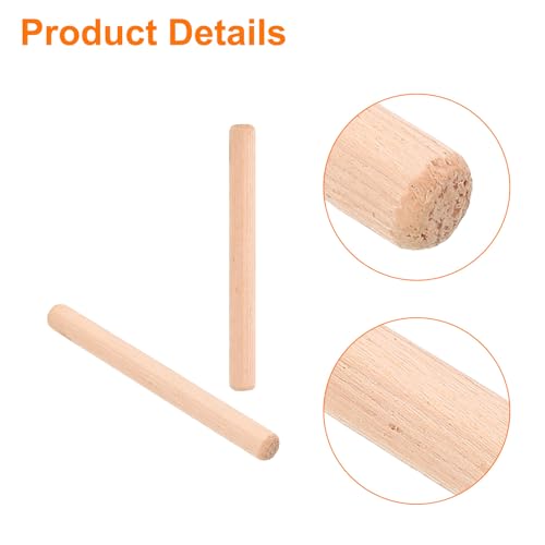 Pasadores de madera 12x120mm estriados para muebles y carpintería 50 uds 3
