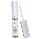 XXL Lashes Make-up Protein Cleanser, limpiador micelar adecuado para extensiones de pestañas, sin aceite ni alcohol, champú para pestañas de 7 ml con un pincel fino