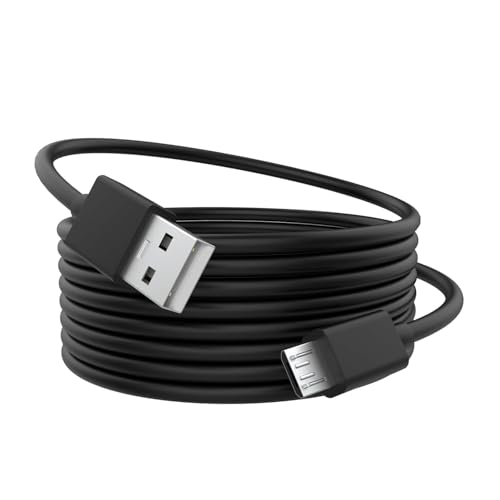 Zosvoses Cargador de mando de repuesto para PS4, cable micro USB, cable de carga para teléfonos Android, cable de alimentación, compatible con PS4, PS4 Slim/Pro, Xbox One S/X, TV Stcik (150