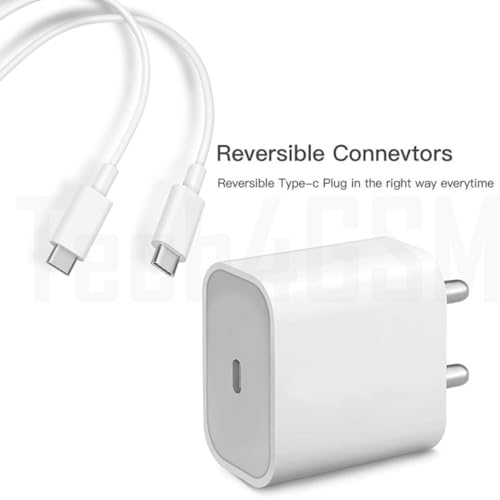 Image of AuviPal Original 20W Type-C Bundle Compatible with Apple Device 15 Pro /15 Pro Max, 16 /16 Plus (Adapter & Cable),White