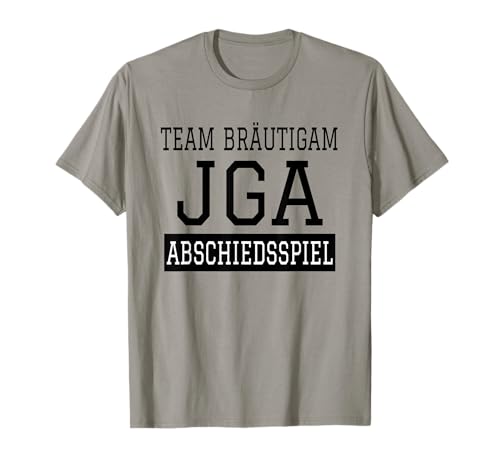 Team Bräutigam Abschiedsspiel - JGA Party T-Shirt