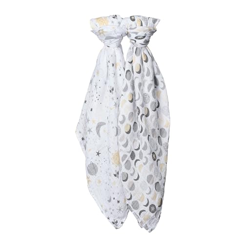 Bedtime Originals Little Star Celestial Cotton Muslin Swaddle Blankets 2-Pack by Bedtime Originals - Used condition - Image 2