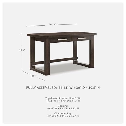 Breckington Contemporary Home Office Desk