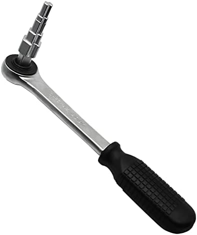 YOUSEMOT Ratchet Wrench Valve Pumping Disassembly, 10-21mm Radiator Valve Ratchet Wrench Carbon Steel Pagoda Head Wrench Valves Joints Repair Tool