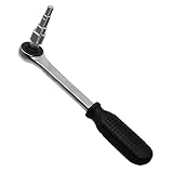 YOUSEMOT Ratchet Wrench Valve Pumping Disassembly, 10-21mm Radiator Valve Ratchet Wrench Carbon Stee