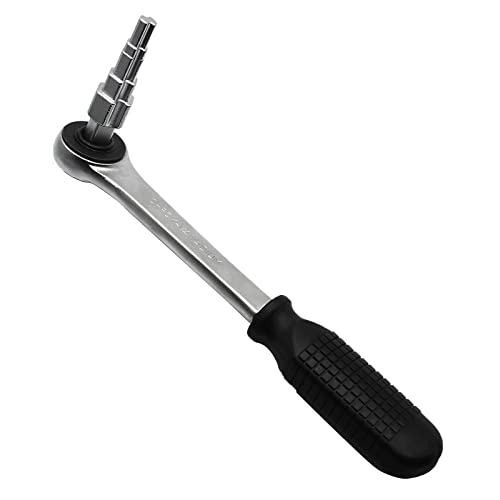Yousemot Ratchet Wrench Valve Pumping Disassembly, 10-21Mm Radiator Valve Ratchet Wrench Carbon Steel Pagoda Head Wrench Valves Joints Repair Tool #TOP1
