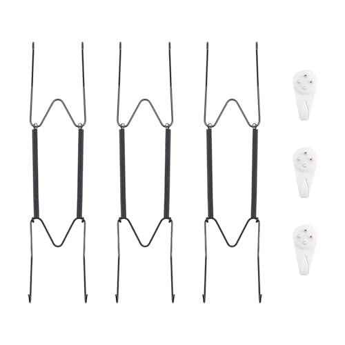 Bilillo Plate Hangers Black for 9-11" Plates 3 Pack