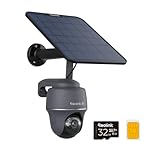 Reolink 4K/8MP 4G Camera, Solar-powered Security Camera Outdoor with Colour Night Vision, No WiFi Security Camera, Pet/Person/Vehicle Detection, Outdoor Camera Wireless, Go PT Ultra-G + Solar Panel