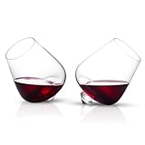 YLNNLC Spinning Aerating Crystal Wine Glasses Set Of 2, Quick Sobering Up, Funny And Creative Stemless Wine Glass For Brandy, Whiskey, Champagne, Cocktail, Gift For Wine Lovers