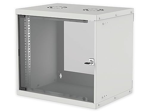 Étagère 9U rack monté pour bureau et espace de travail organisé gris