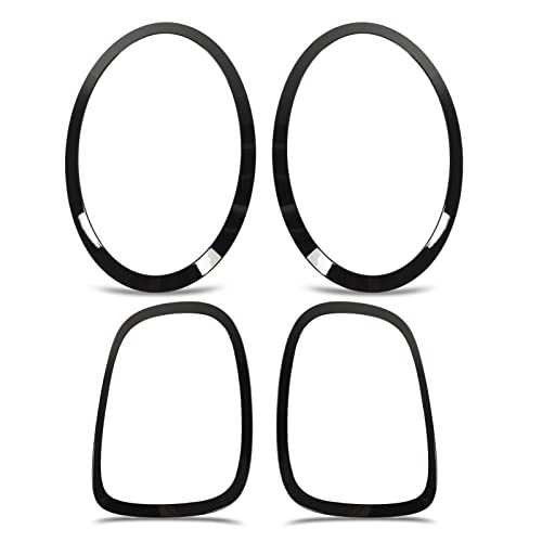 Feu arrière de phare noir brillant pour F55 F56 F57 One S