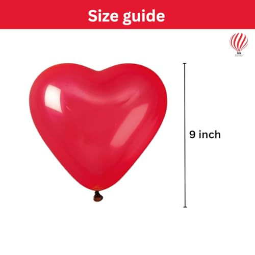 Image of HK balloons Aluminum Valentine'Sday Decoration Balloonscelebrations With Thisbeautiful Heartballoons Celebrateof Love With This Lovely Setofballoons Gift To Your Love|Red, White|50 Pcs