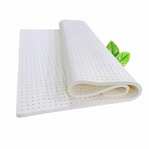 Este cubrecolchón de látex Natural Firme - Firme - 1/2/3 Pulgadas - Duradero y no se deforma fácilmente, cubrecolchón de Espuma viscoelástica, colchón de látex Natural, 5 cm, 100 x 190 cm