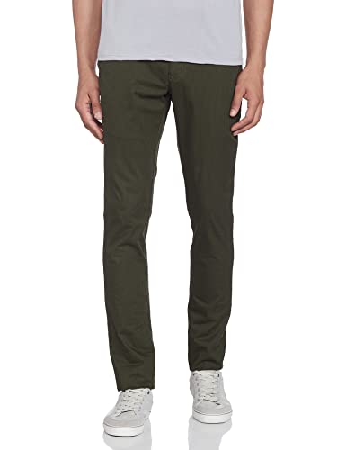 Image of Colorplus Men's Cotton Blend Print Pattern Nuvo Fit Flat Front Casual Trouser