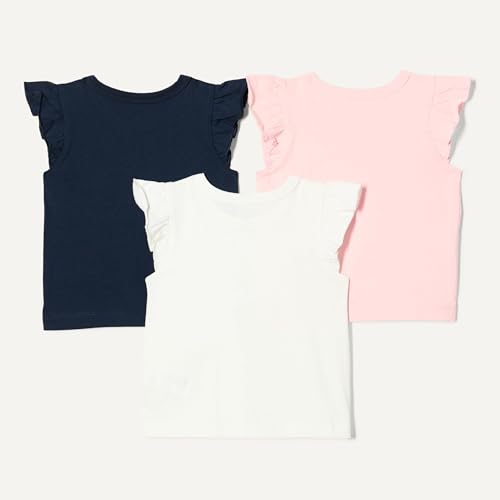 Image of Amazon Essentials Girls and Toddlers' Sleeveless Ruffle T-Shirt