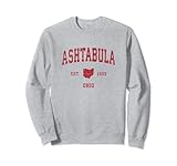 Photo Gallery ashtabula ohio oh vintage sports design stampa rossa felpa Photo Gallery ashtabula ohio oh vintage sports design stampa rossa felpa