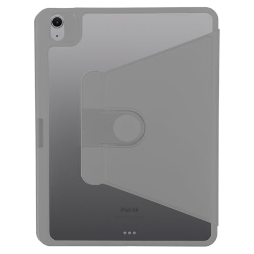 Image of Arctic Fox Smart Folio Rotating Cover Case for iPad Air 11 inch M3 /M2 2025 /2024, iPad Air 5th /4th Gen Case 10.9 Inch, 360 Degree Rotation Protective Stand Cover Clear Back (Grey)