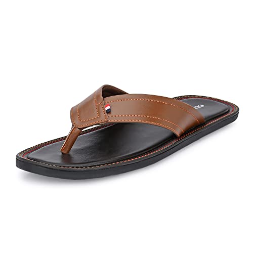 Image of Centrino Men's Slipper |Flip-Flop Slippers | Luxurious Comfort Every Step | Slip-On Ease, Minimalist Design | Perfect for Beach Days, Poolside Lounging, and Casual Wear (1302)