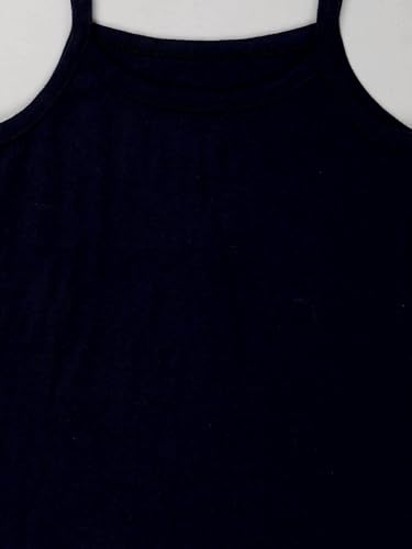 Image of KiddoPanti Girls 100% Cotton Rib Solid Camisole Tank Top Pack of 3