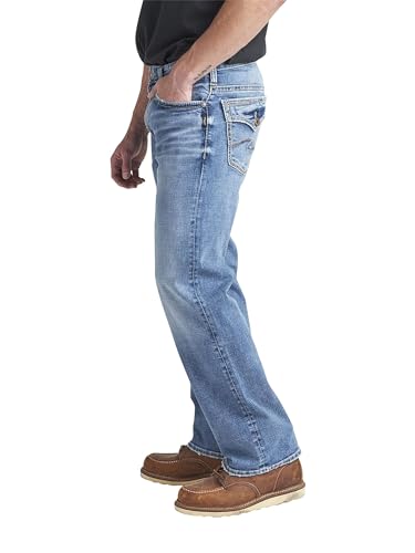 Silver Jeans Co. Men's Zac Relaxed Fit Straight Leg Denim Jeans2