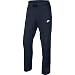 NIKE Mens Open Hem Club Cotton Jersey Light Sweatpants Obsidian/White 804421-451 Size Large