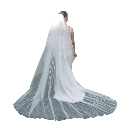 Velo de novia largo 300 cm doble capa ideal para ceremonias religiosas de etiqueta
