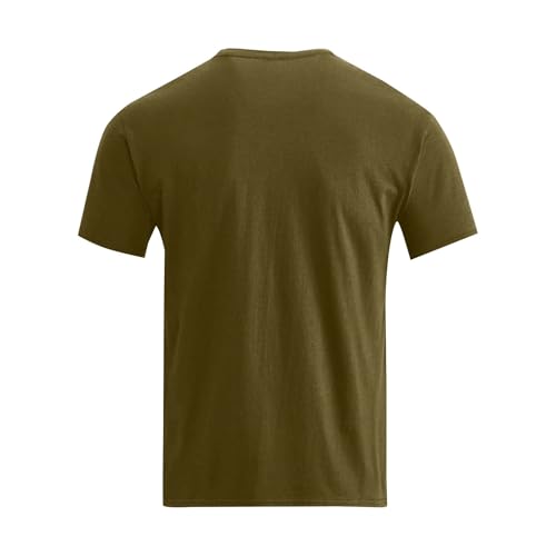 Mens Casual Solid T-Shirts Short Sleeve Crewneck Summer Basic Tees Big Tall Relaxed Fit Gym Workout Tops Activewear4
