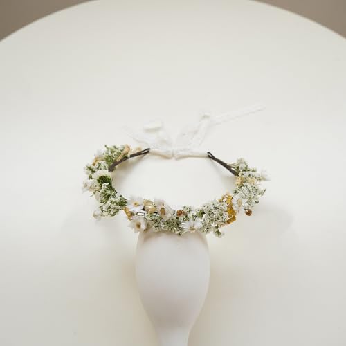 Corona seca de flores para niña miniatura 6