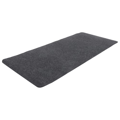 WEKADRIN Alfombrilla Grande de Fieltro Antideslizante 90X40 CM para Ratón y Teclado Alfombrilla Extragrande Gris para Oficina y Juegos Protección de Escritorio Resistente y Superficie
