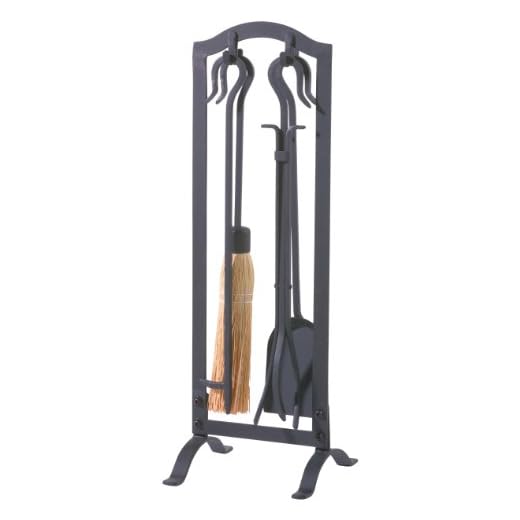 Panacea 15001 Wrought Iron Fireplace Toolset, Black, Pack of 5