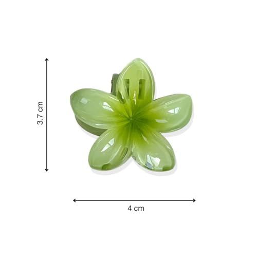 Image of ANNA CREATIONS 6 Pcs Korean Fashion Gloss Flower Hair Claw Clip for Thick & Thin Hair Strong Hold Hair Clutcher Hair Accessories Clutches for Women & Girls
