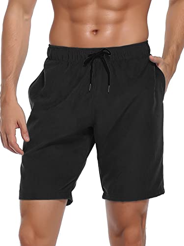 Pantalones cortos de natación y bañador negro para hombre XX-Large de secado rápido en playa