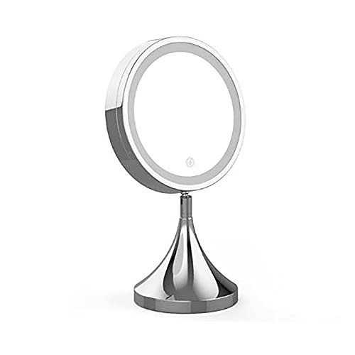 HFZY LED Make-up Spiegel Verstelbare Helderheid Touch Control Desktop Cosmetische Spiegels Draagbare 360 ° Rotatie…