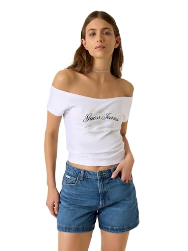 T-shirt GUESS à épaules dénudées avec coupe ajustée stretch