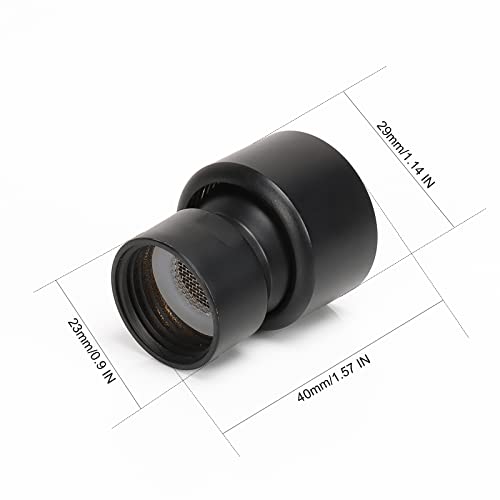 Nearmoon Shower Head Swivel Ball Adapter- Solid Brass Shower Connector Adjustable Swivel Ball For 8 Inch Showerhead Replacement (Matte Black) #TOP1
