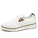 Mens Casual Loafers Shoes Slip On Fashion Walking Dress Sneakers Business Oxfords Work Lightweight Soft Sole Zapatos All/White