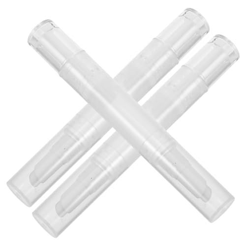 Healvian 3 Piezas Bolígrafo Giratorio de 5 Ml para Base y Brillo Labial Tecnología a Prueba de Fugas, Aplicador de Aceite para Uñas Adecuado para Rutinas de Belleza en Viaje