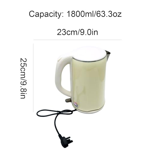 Tetera eléctrica de acero inoxidable 1.8L rápida miniatura 2