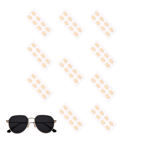 40 Pares Para Almohadillas Para Los Vasos - Algodones De La Nariz De Los Anteojos | Gafas Pegatinas De Agarre | 10 Sábanas Pegatinas De Gafas De Espuma Autoadhesivas Para Agarre, Trabajo, Vacaci