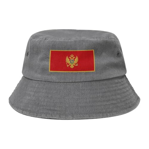 Flag of Montenegro Bucket hat - Cotton Sun hat - Unisex