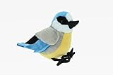  Stofftier Blaumeise 12 cm, Kuscheltier Plüschtier Vogel Vögel Gartenvogel