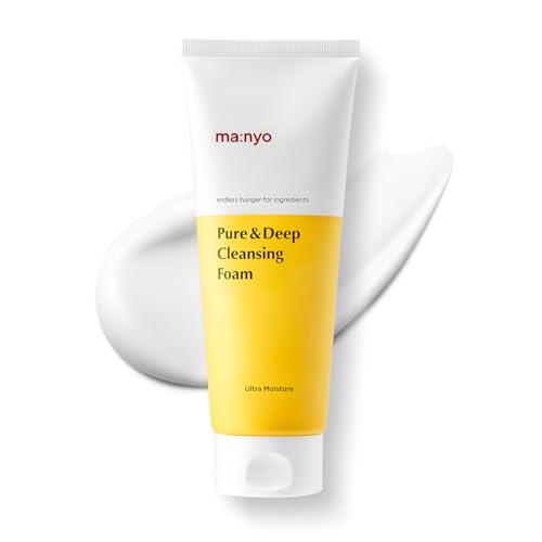 [ma:nyo] Pure & Deep Cleansing Foam (100ml) - 99% Pore cleansing with 10 floral complex and Ceramide – Elastic & Fine bubbles for Deep cleansing with safe formula