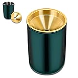 Ampliamente utilizado: el cenicero es un excelente regalo para fumadores o no fumadores. El cenicero resistente al viento es adecuado para dormitorio, salón, exterior, bar, terraza, empresa, cafetería.