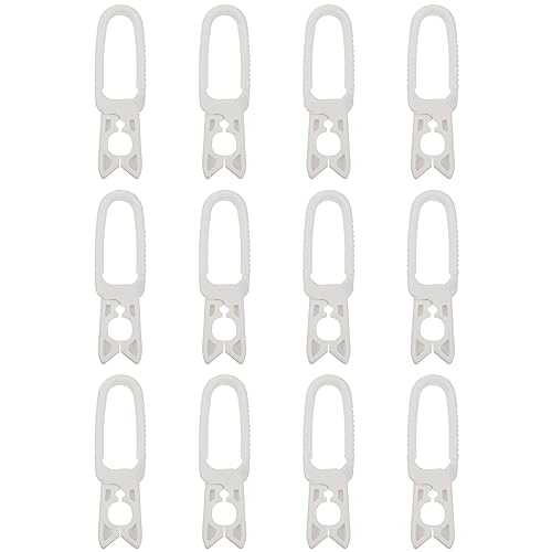 Alipis 24 Pezzi per Mollette Per Bucato in Plastica Bianca, Ganzi Multifunzionali per Vestiti, Asciugamani, Coperte, Teli Mare, Appendere Foto (7.2x2x1cm, Antiscivolo, Materiale PP Resistenti)