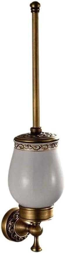 Brushed Antique Brass Engraved Wall Mounted Toilet Brush Holder - Bathroom Hardware Toilet Brush Holder by Toilet Brush And Toilet Brush Holder